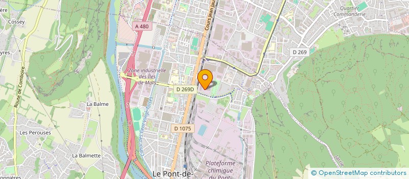 localisation de l'entreprise CERG  LE PONT-DE-CLAIX