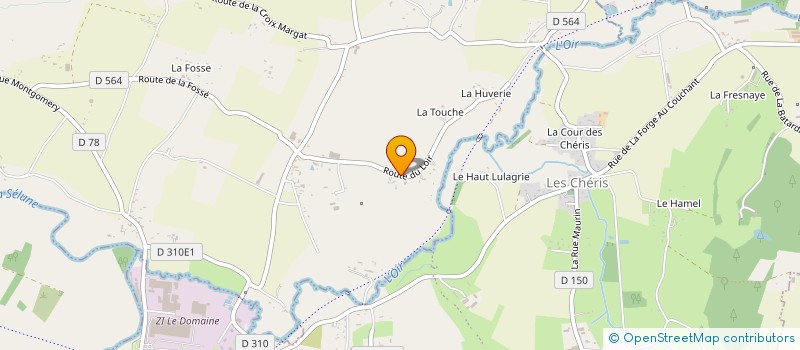 localisation de l'entreprise CERG  SAINT-QUENTIN-SUR-LE-HOMME