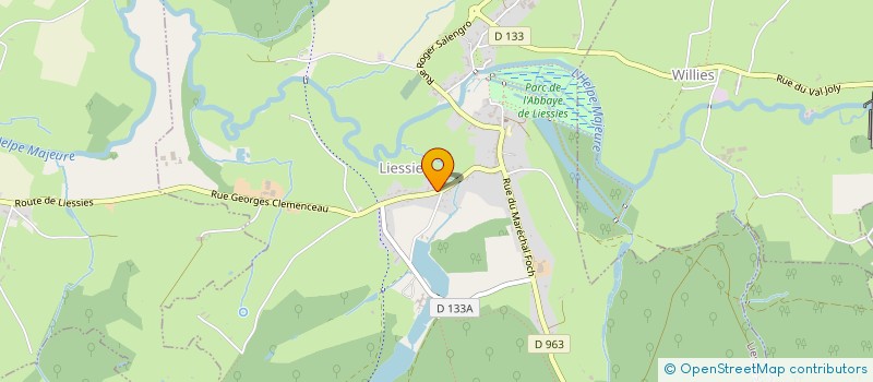 localisation de l'entreprise CERGA  LIESSIES