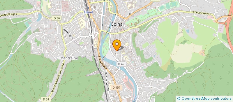 localisation de l'entreprise CERGIC  EPINAL