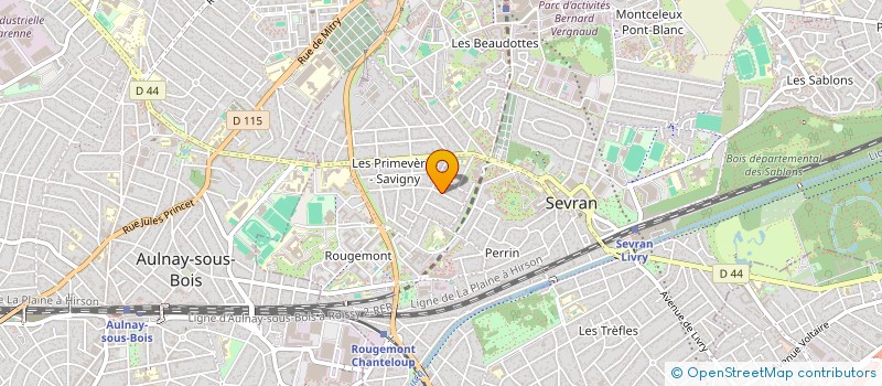 localisation de l'entreprise CERGUSBAT à SEVRAN