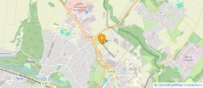 localisation de l'entreprise CERGY EXPLOITATION  OSNY