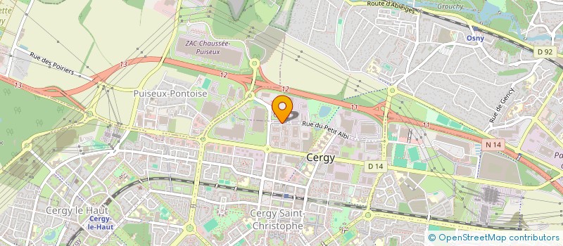 localisation de l'entreprise CERGY FORME à CERGY