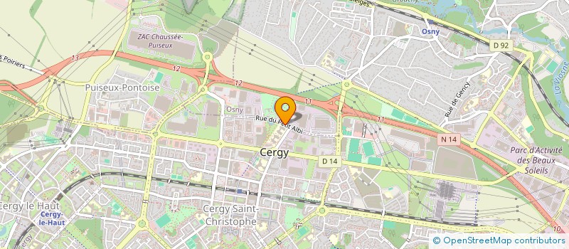 localisation de l'entreprise CERGY GRAPHI STYLE à CERGY