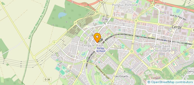 localisation de l'entreprise CERGY HAUTE COIFFURE à CERGY