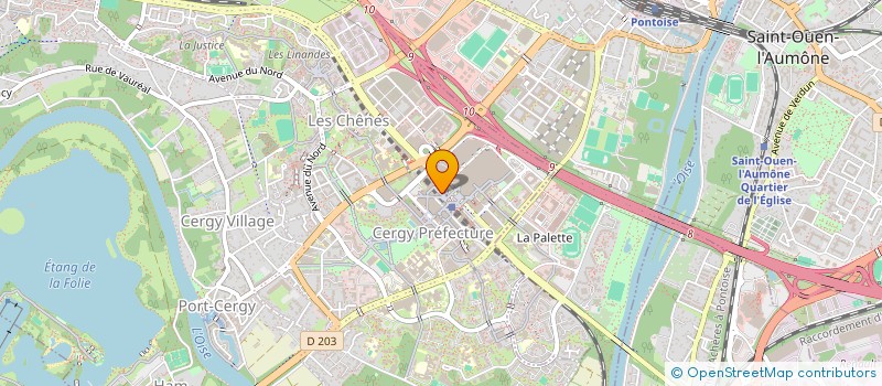 localisation de l'entreprise CERGY HORIZON 2000  CERGY