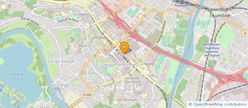 localisation de l'entreprise CERGY L M à CERGY