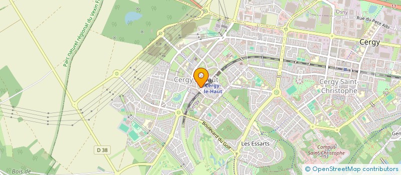 localisation de l'entreprise CERGY LE HAUT'COIFF  CERGY