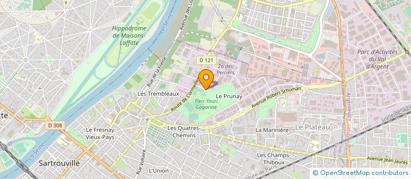 localisation de l'entreprise CERGY LOCATION SERVICES à SARTROUVILLE