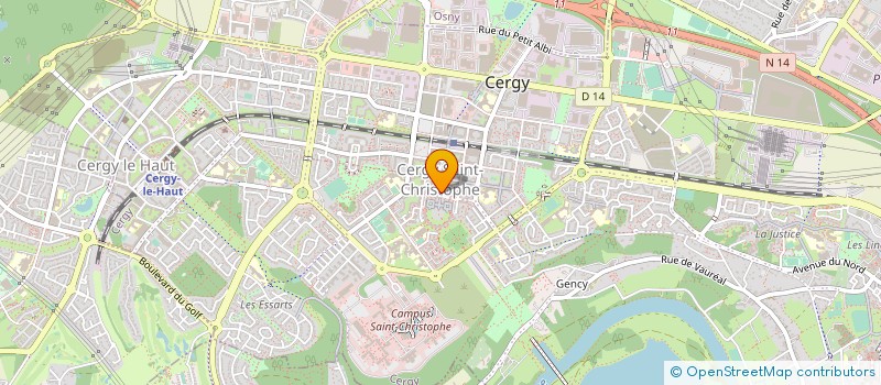 localisation de l'entreprise CERGY POISSONNERIE à CERGY