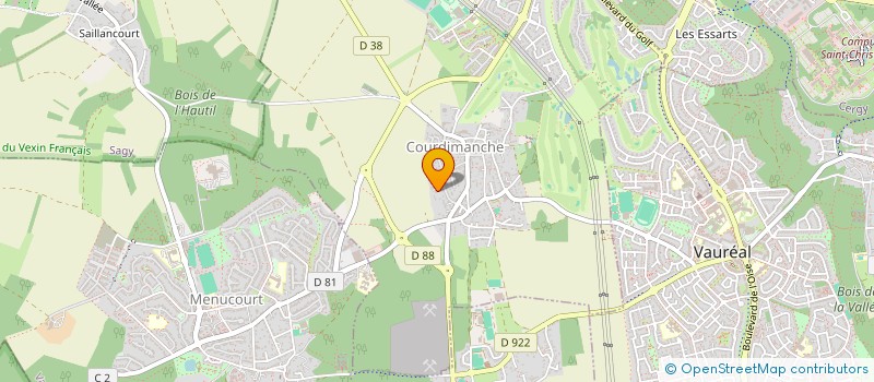 localisation de l'entreprise CERGY SAINT CHRISTOPHE  CERGY