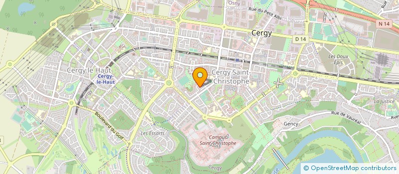 localisation de l'entreprise CERGY TRANSPORT  CERGY