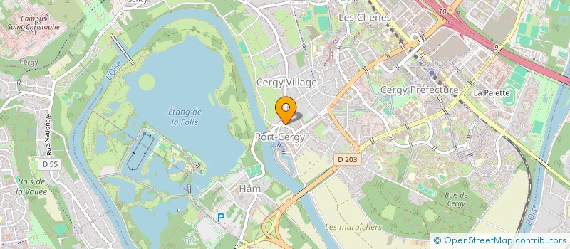 localisation de l'entreprise CERGY VILLAGE VILLE NOUVELLE à CERGY
