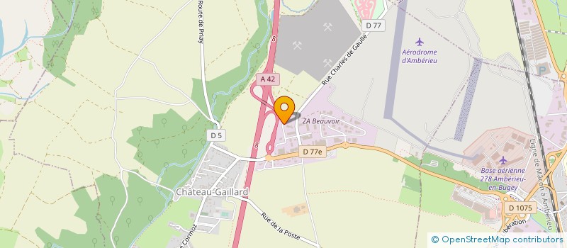 localisation de l'entreprise CERH BATIMENT à CHATEAU-GAILLARD