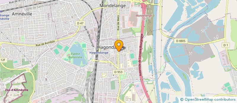 localisation de l'entreprise CERI à HAGONDANGE