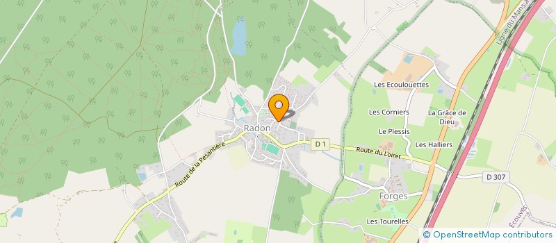 localisation de l'entreprise CERI BR à ECOUVES