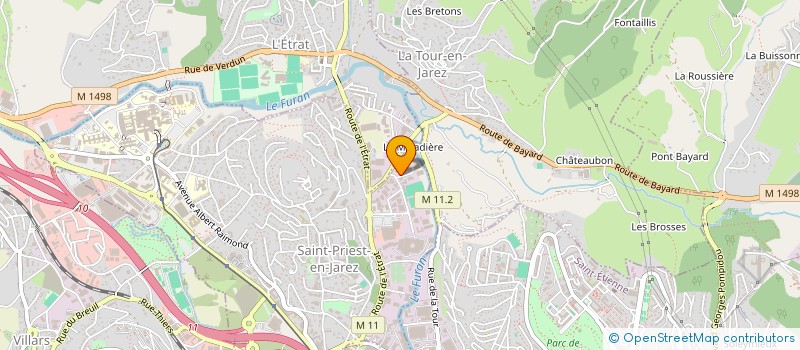 localisation de l'entreprise CERI CONCEPTION ETUDE REALISATION IMPRIM  SAINT-PRIEST-EN-JAREZ