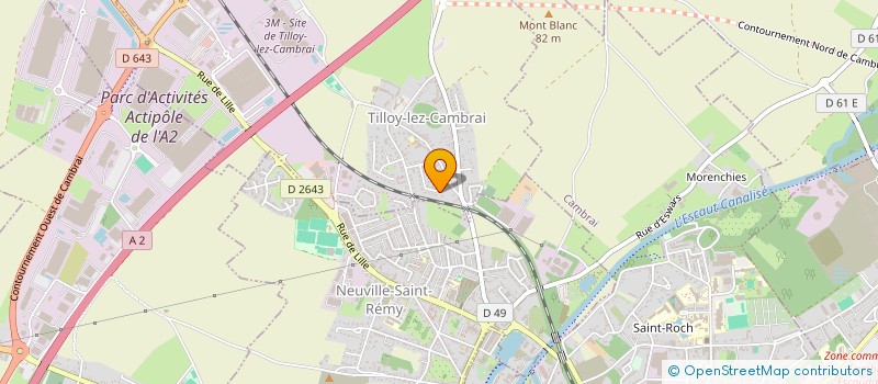 localisation de l'entreprise CERIA  TILLOY-LEZ-CAMBRAI