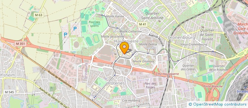localisation de l'entreprise CERIBAS à STRASBOURG