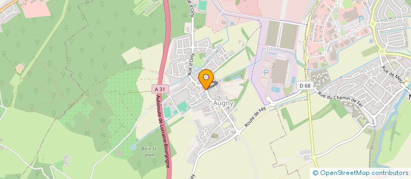 localisation de l'entreprise CERIBE  AUGNY