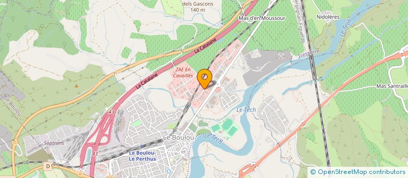 localisation de l'entreprise CERIC  LE BOULOU