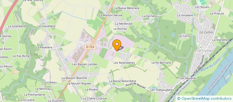 localisation de l'entreprise CERICE  LE CELLIER