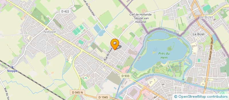 localisation de l'entreprise CERICOLA SERRURIER MENUISIER à NIEPPE