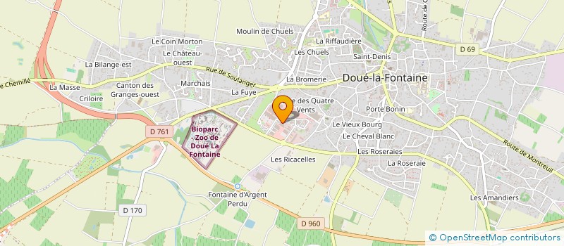 localisation de l'entreprise CERIDIS  DOUE-EN-ANJOU