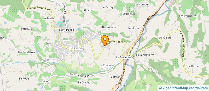 localisation de l'entreprise CERIFRAIS à BESSENAY