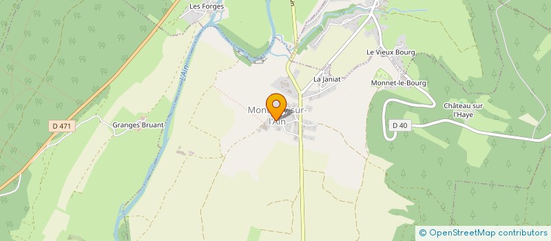 localisation de l'entreprise CERILEC à MONTIGNY-SUR-L'AIN