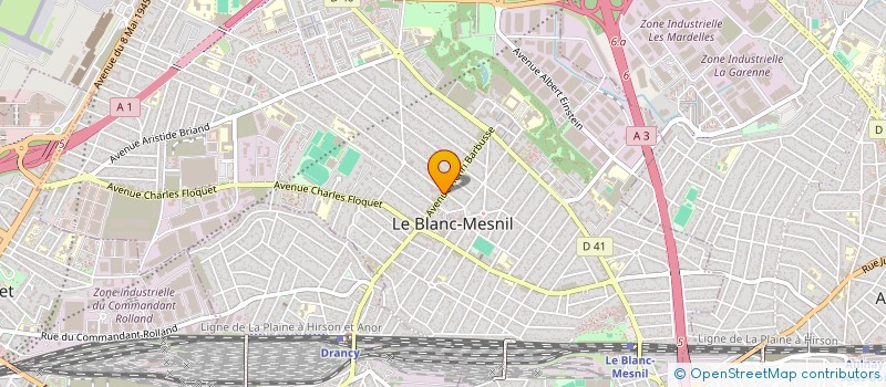 localisation de l'entreprise CERIM ASCENSEUR à LE BLANC-MESNIL