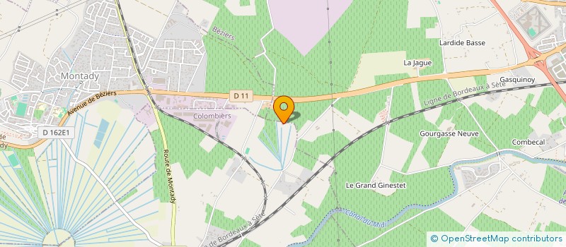 localisation de l'entreprise CERIMAU à COLOMBIERS