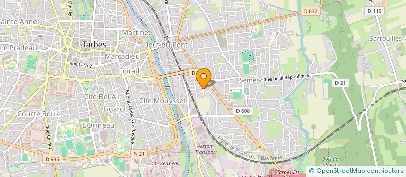 localisation de l'entreprise CERIMEX  SEMEAC