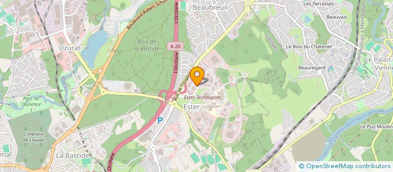 localisation de l'entreprise CERINNOV GROUP  LIMOGES