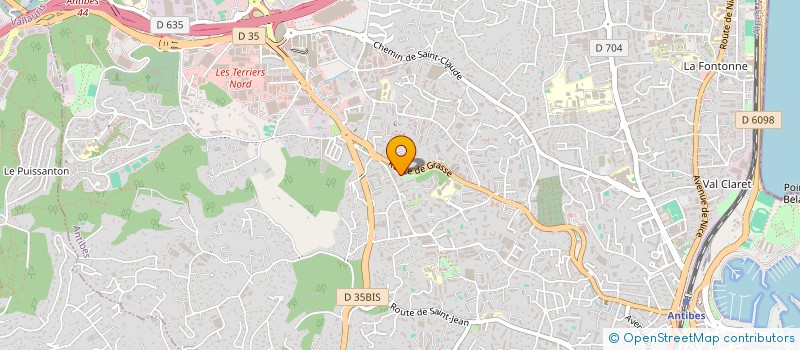 localisation de l'entreprise CERIS GERALD  ANTIBES