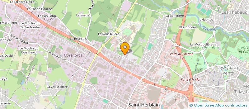 localisation de l'entreprise CERIS GROUP à SAINT-HERBLAIN
