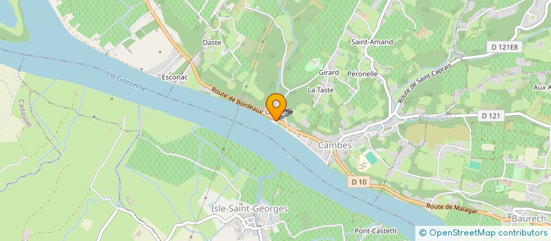 localisation de l'entreprise CERISE  CAMBES