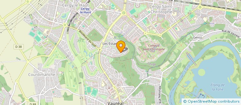 localisation de l'entreprise CERISE BLANCHE  CERGY