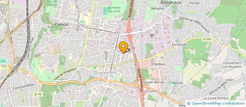 localisation de l'entreprise CERISE EXPRESS  BASSENS