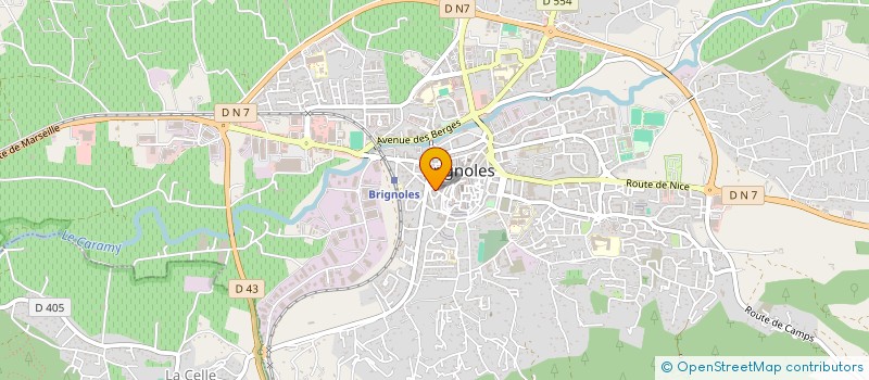 localisation de l'entreprise CERISE F M à BRIGNOLES