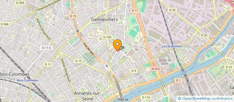 localisation de l'entreprise CERISE MEDIA à GENNEVILLIERS