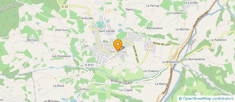 localisation de l'entreprise CERISE SUR LA LUNETTE  BESSENAY