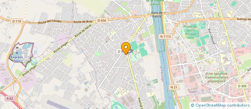 localisation de l'entreprise CERISIER  LE PASSAGE