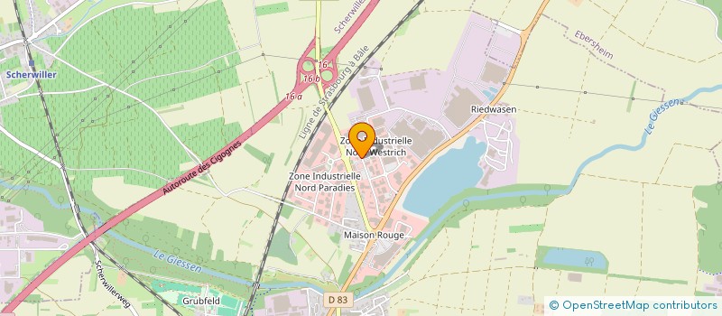 localisation de l'entreprise CERISIER  STRASBOURG