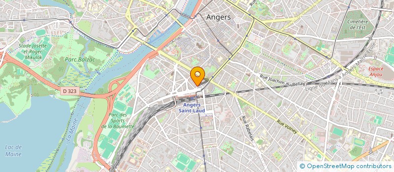 localisation de l'entreprise CERISIER CATHY SARL à ANGERS