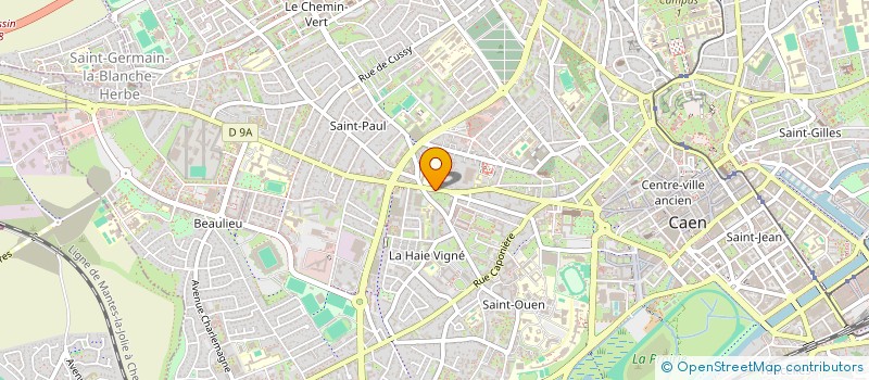 localisation de l'entreprise CERISIER DIFFUSION à CAEN