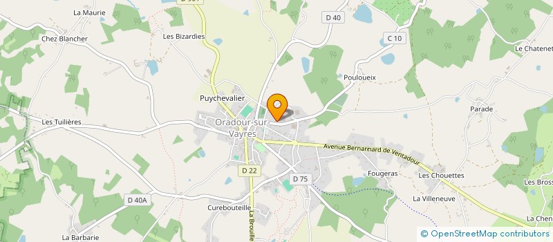 localisation de l'entreprise CERITHERM  ORADOUR-SUR-VAYRES