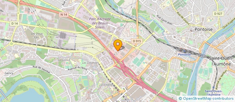 localisation de l'entreprise CERIZ  PONTOISE