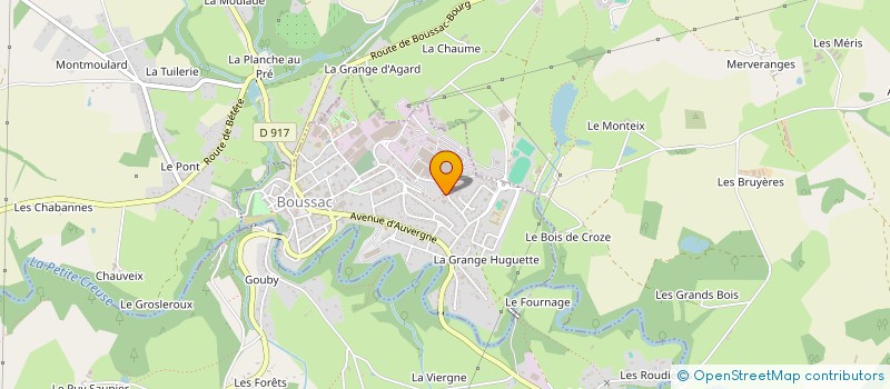localisation de l'entreprise CERKEZ à BOUSSAC