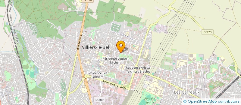 localisation de l'entreprise CERKO  VILLIERS-LE-BEL